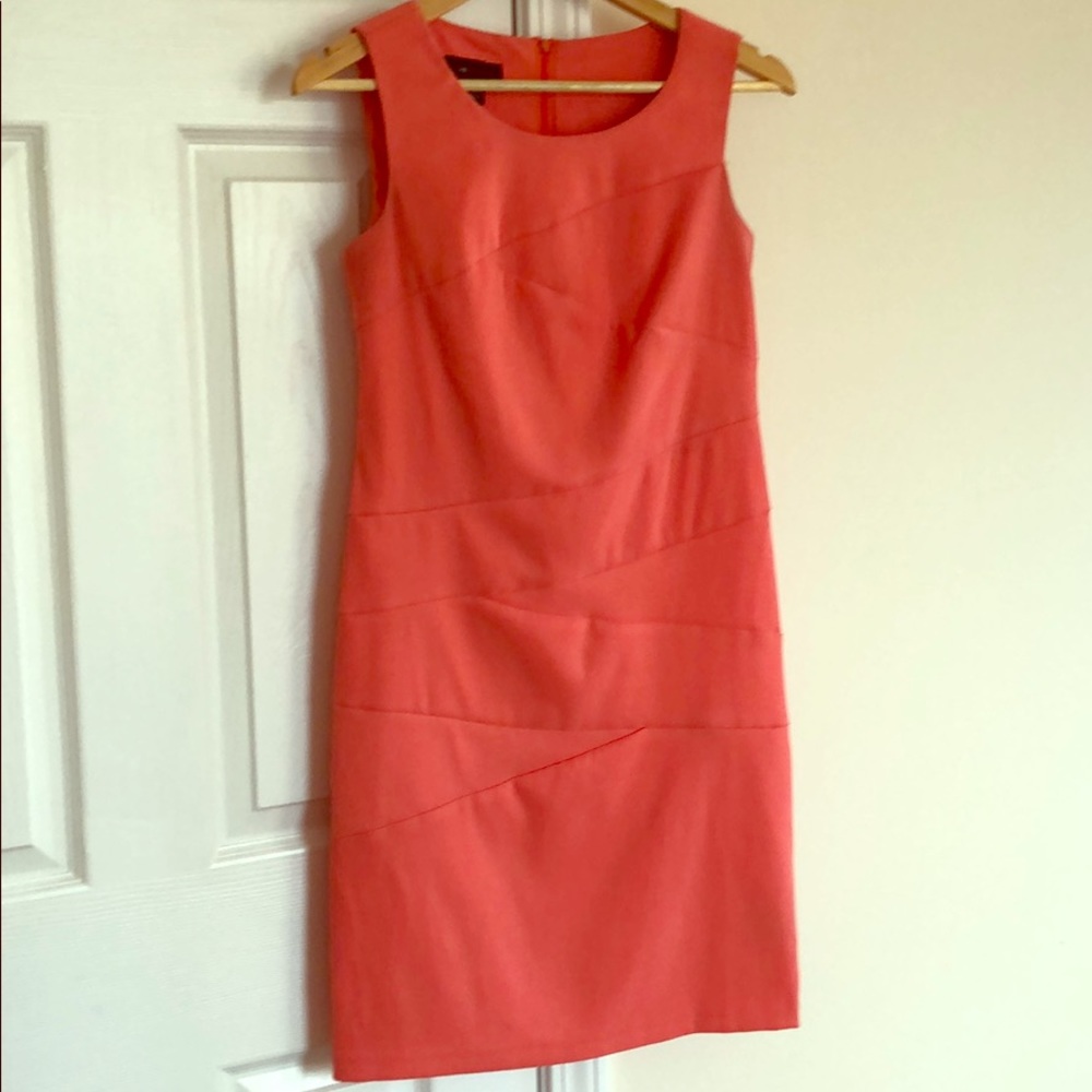 AB Studio orange sheath dress size‎ 2